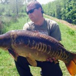 A cracking 31lb 10oz Mirror carp for Andy Parkinson