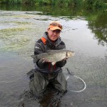 Darren Whyman's first ever chub on the fly was this fabulous four pound plus fish
