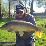 Tim Roberts has been getting amongst some cracking carp, such as this mirror. 