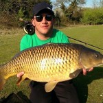 Thomas Finney fooled this 21lb common carp with a Black Booby Blob (try saying it after a few ales)