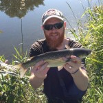 A Diawl Bach fooled this mullet for Andy Field.