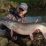 Matt Roberts specimen river pike on fly